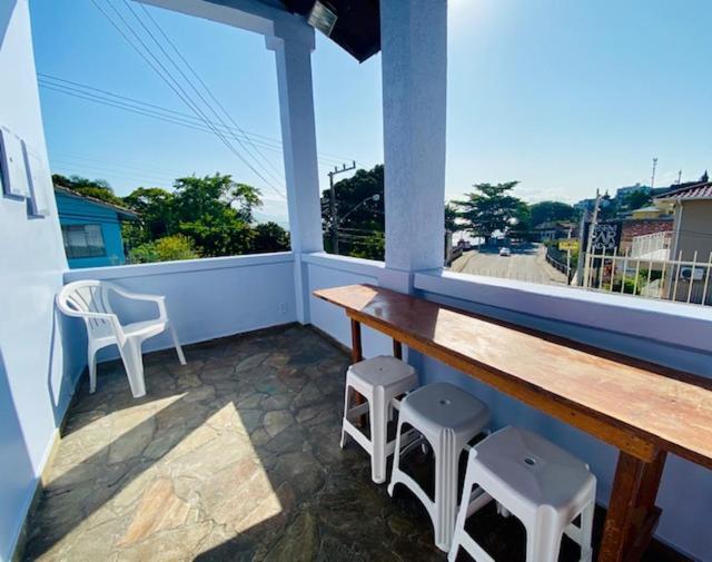Ilha Centro Sul Ufsc, ar cond, estac, varanda, vista mar -até 6 pessoas Florianopolis Exterior foto